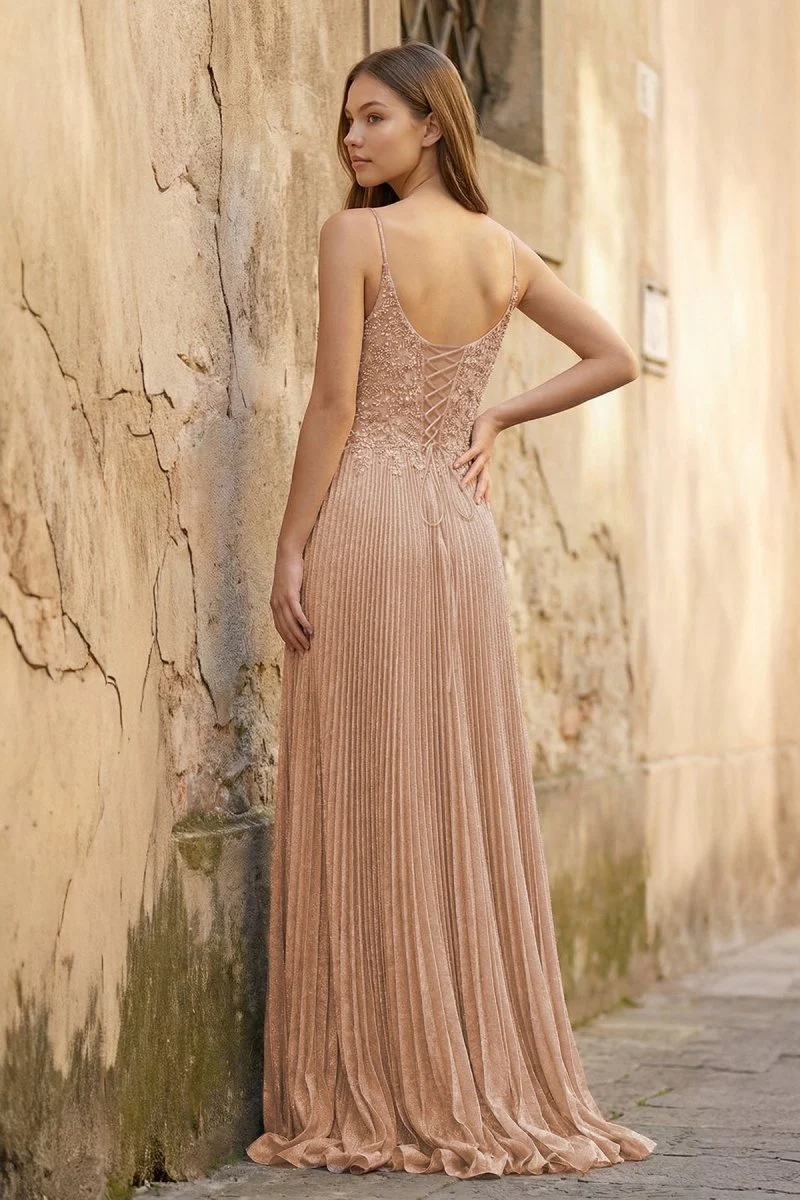 Rose Pink A-line Floor Length Glitter Jersey Prom Dress with Appliques and Sequins
