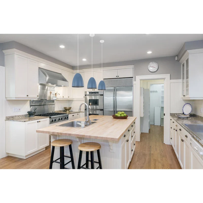 Eglo Sarabia Pendant w/ Blue Exterior Finish / Silver Interior Finish