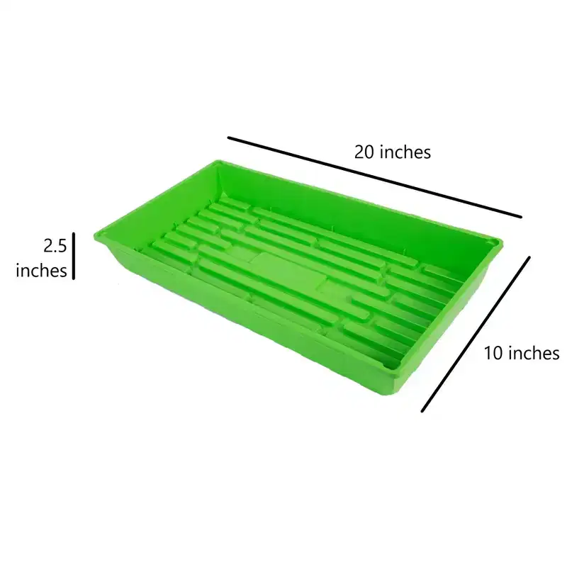 SUNPACK 10 x 20 Mega Plastic Seed Starting Tray, 2.5