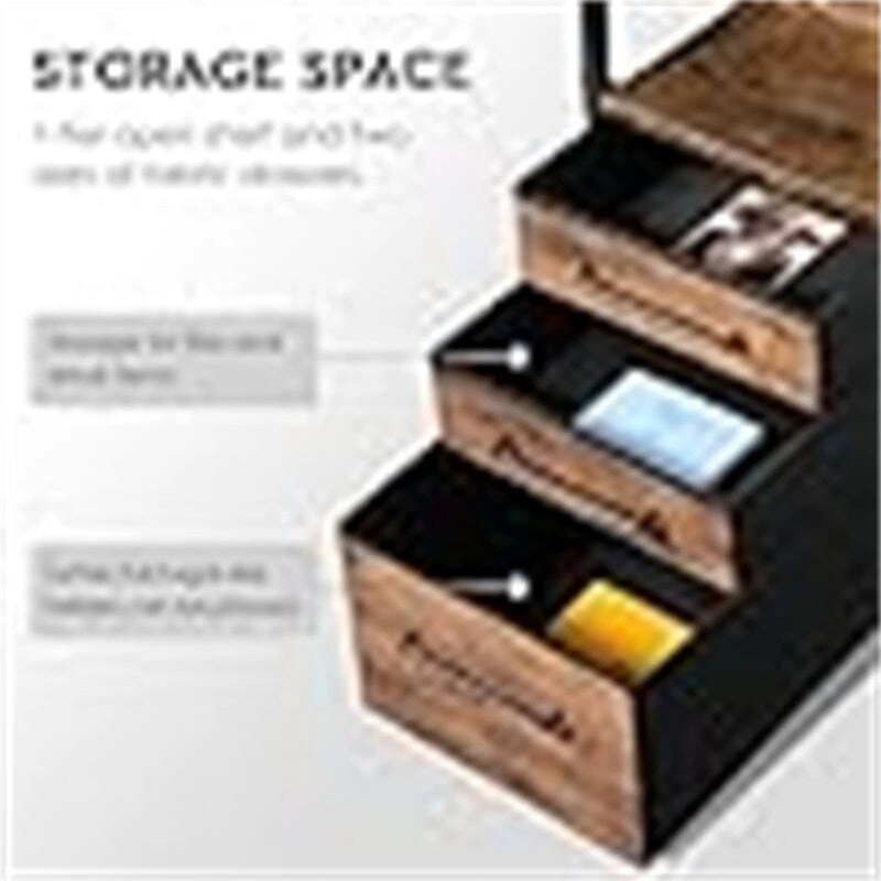 Desks with Drawers and Shelves - 21.65 D x 59.06 W x 29.13 H