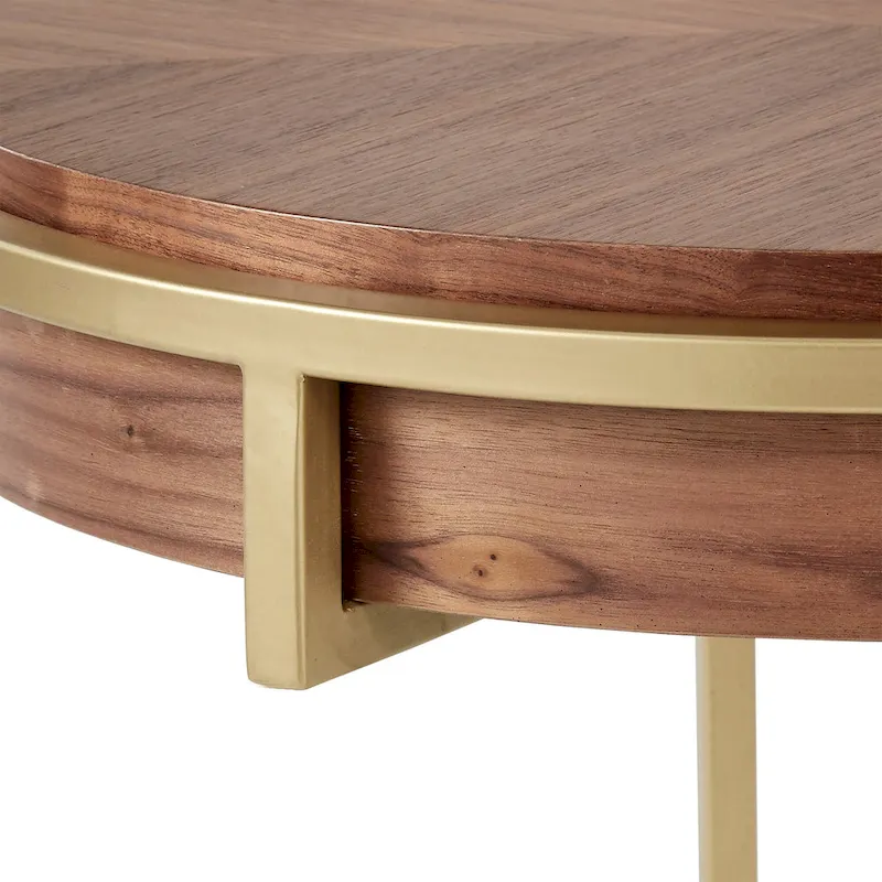 Cooke Round Table with Metal Base from iNSPIRE Q Modern