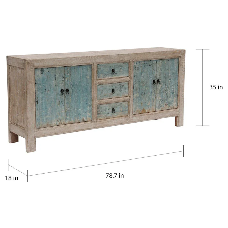 Artissance Reclaimed Wood 3-drawer Shandong Buffet - 3 drawers