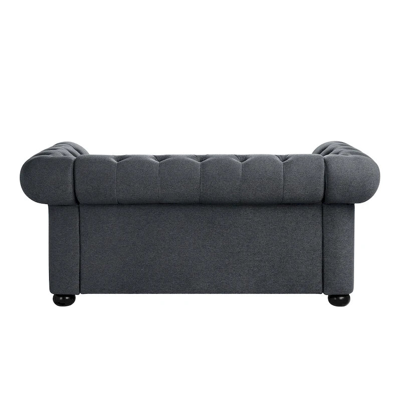 Tufted Chesterfield Loveseat Sofa