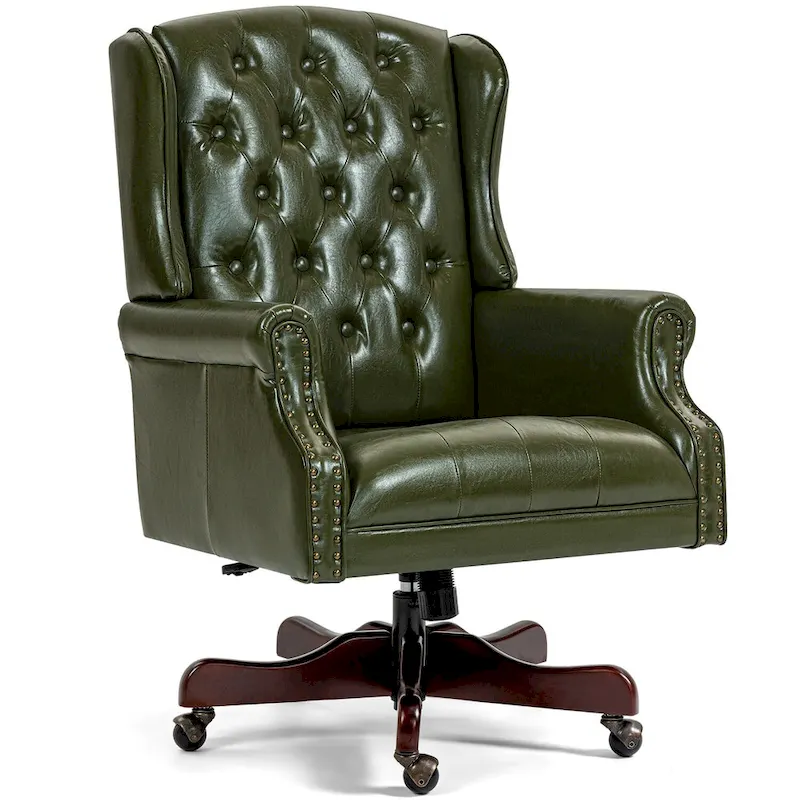 AVAWING Classic Executive Office Chair High Back Wingback Boss Chair