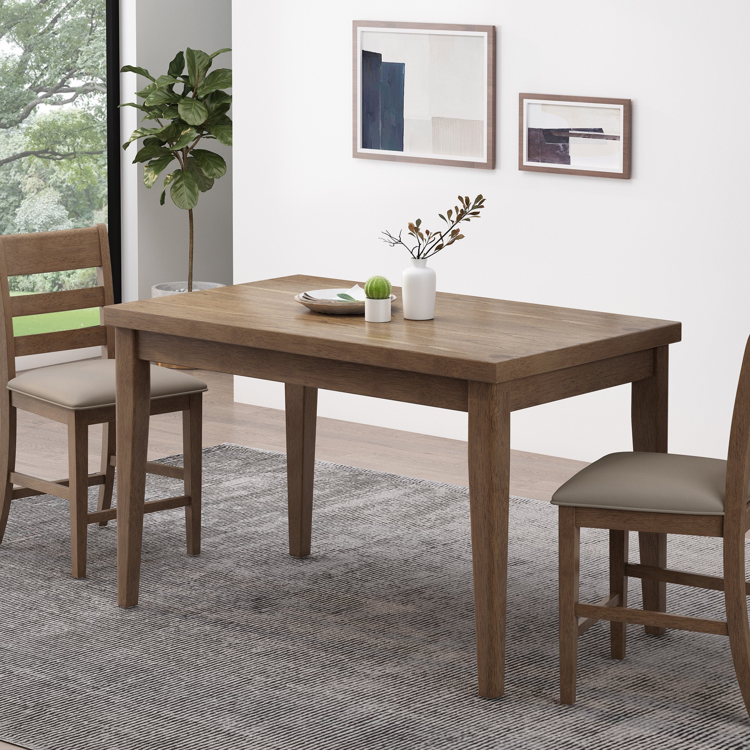 Farmhouse Counter Height Wood Dining Table - NH796413