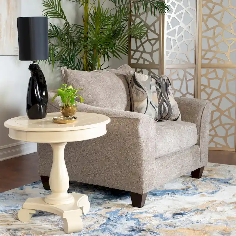 Camero Contemporary Fabric Pillowback Accent Chair