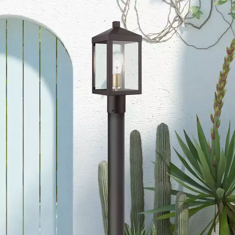 Livex Lighting Nyack 1 - Light Post Light in Bronze