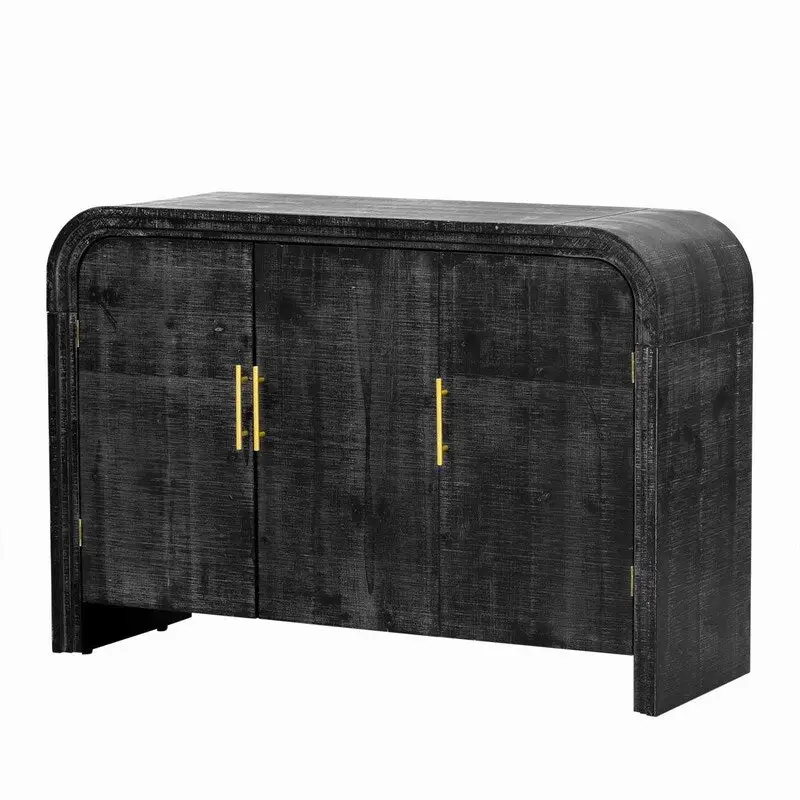47.2 W Sideboard with Gold Handles and Adjustable Dividers - N/A