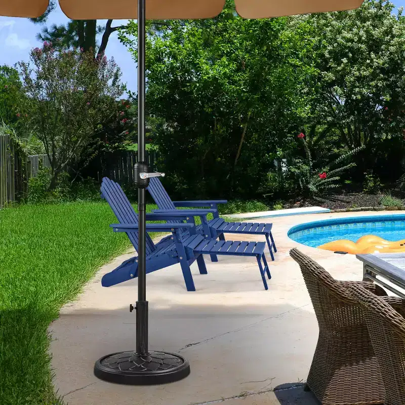 Yaheetech Heavy Duty Umbrella Base Stand with Flower Petal Pattern