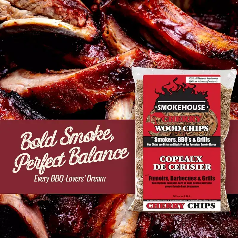 Smokehouse Cherry Fine Wood Chips, All Natural Premium Smoke Flavor, 12 pack