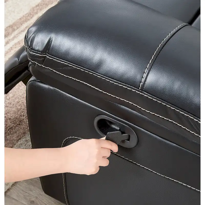 Bonded Leather Recliner Sofa