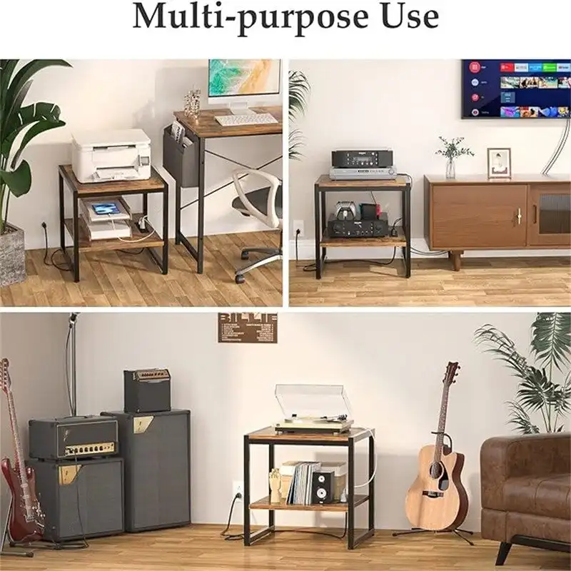 End Table with Charging Station - 20D x 20W x 20.7H