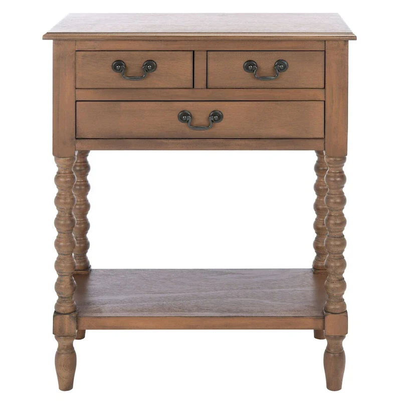 SAFAVIEH Ivie 3-Drawer Console Table - 23.5  W x 13  L x 29.5  H - 23.5  W x 13  L x 29.5  H - 24Wx13Dx30H