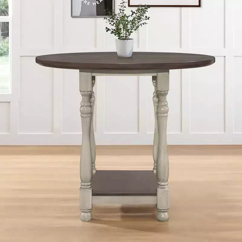 Home Design 5pc Ashley Dining Set Antique Gray