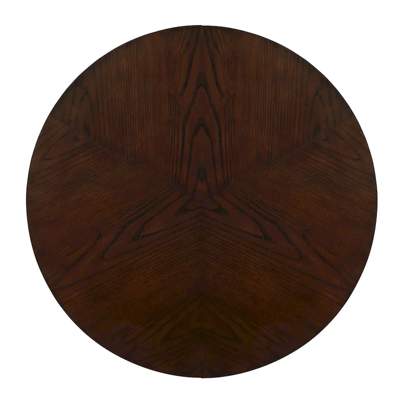 Farmhouse Wood Round Coffee Table with 4 Soild Wood Legs