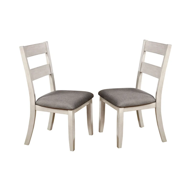 The Gray Barn Lyndale Farmhouse White Dining Chairs (Set of 2)