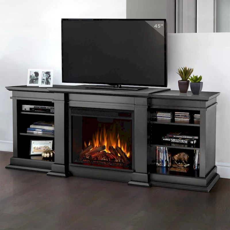 Fresno 72 Media Electric Fireplace by Real Flame