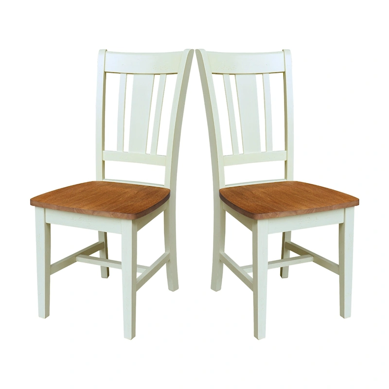 International Concepts Solid Wood San Remo Splatback Chairs, Set of 2