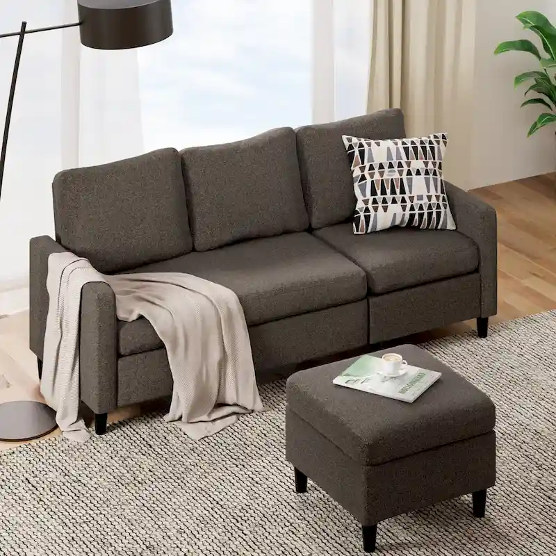 Convertible Sectional Sofa with Reversible Chaise