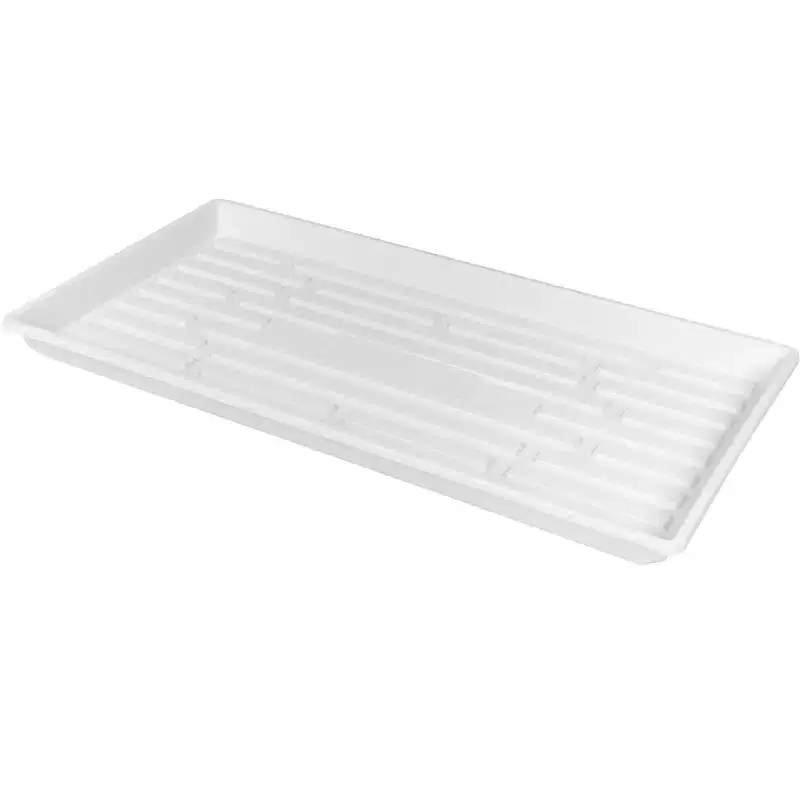 SUNPACK 10 x 20 Heavy Duty Shallow Plastic Seed Starting Tray, 1