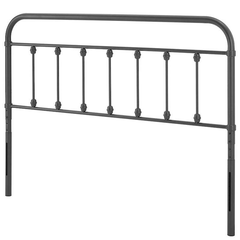 Ellen Classic Queen Size Grey Metal Headboard