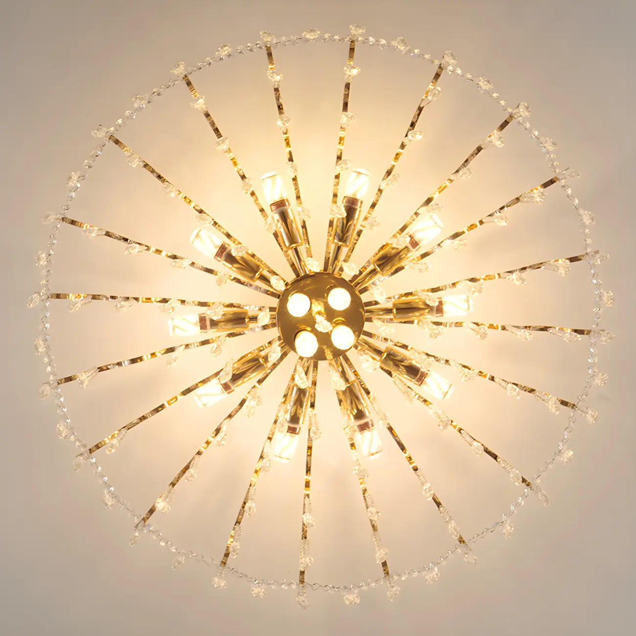 Dining Room Multi-Light Crystal Water Drop Chandelier