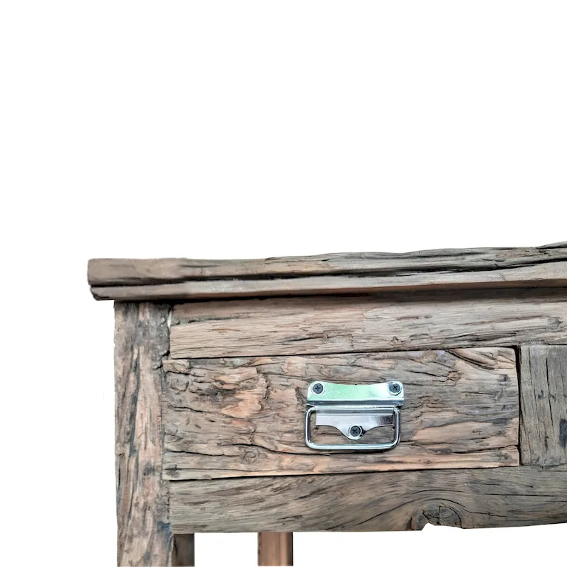 A&B Home Rustic 2-Drawer Kitchen Island