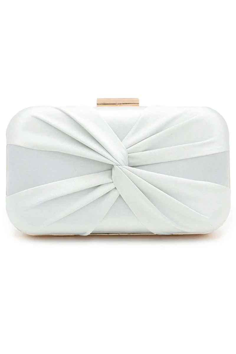 Classic Silk-Like Closure Clutch Purse