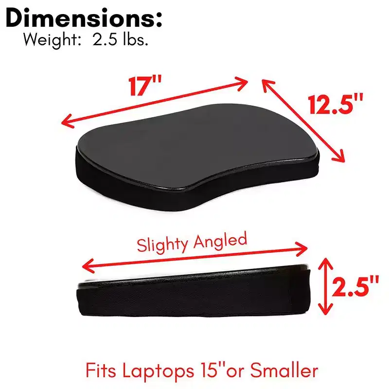 Sofia + Sam Mini Memory Foam Lap Desk Color: Black