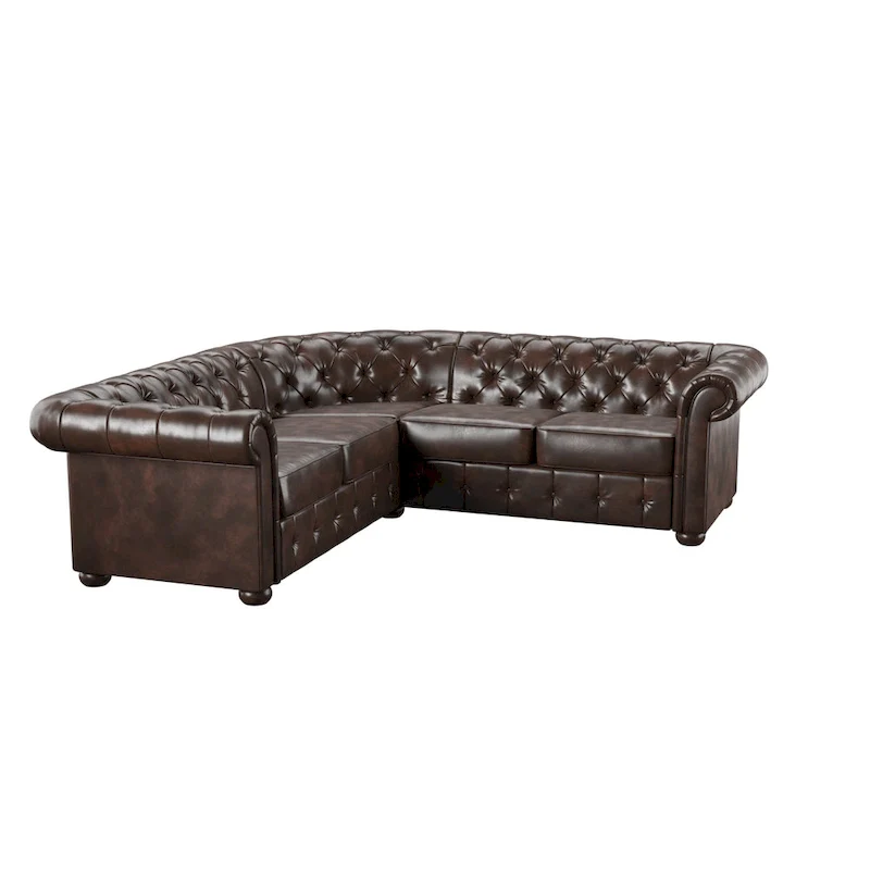 Knightsbridge Scrolled Arm Chesterfield Sectional by iNSPIRE Q Artisan