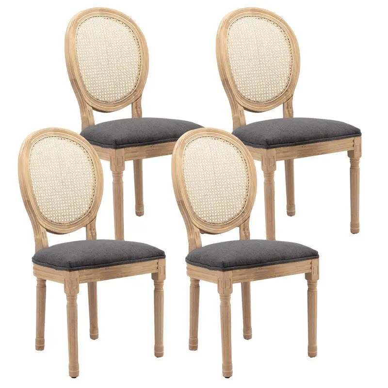 French Dining Chair with Nailhead Trim Set of 4