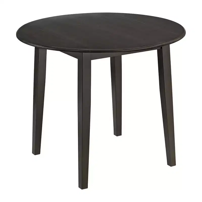 ROME + OAK Hinged Drop Leaf Dining Table Round Tabletop