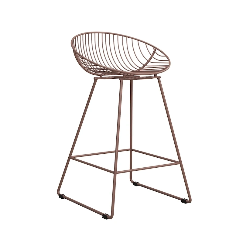 CosmoLiving by Cosmopolitan Ellis 24  Metal Counter Height Bar Stool