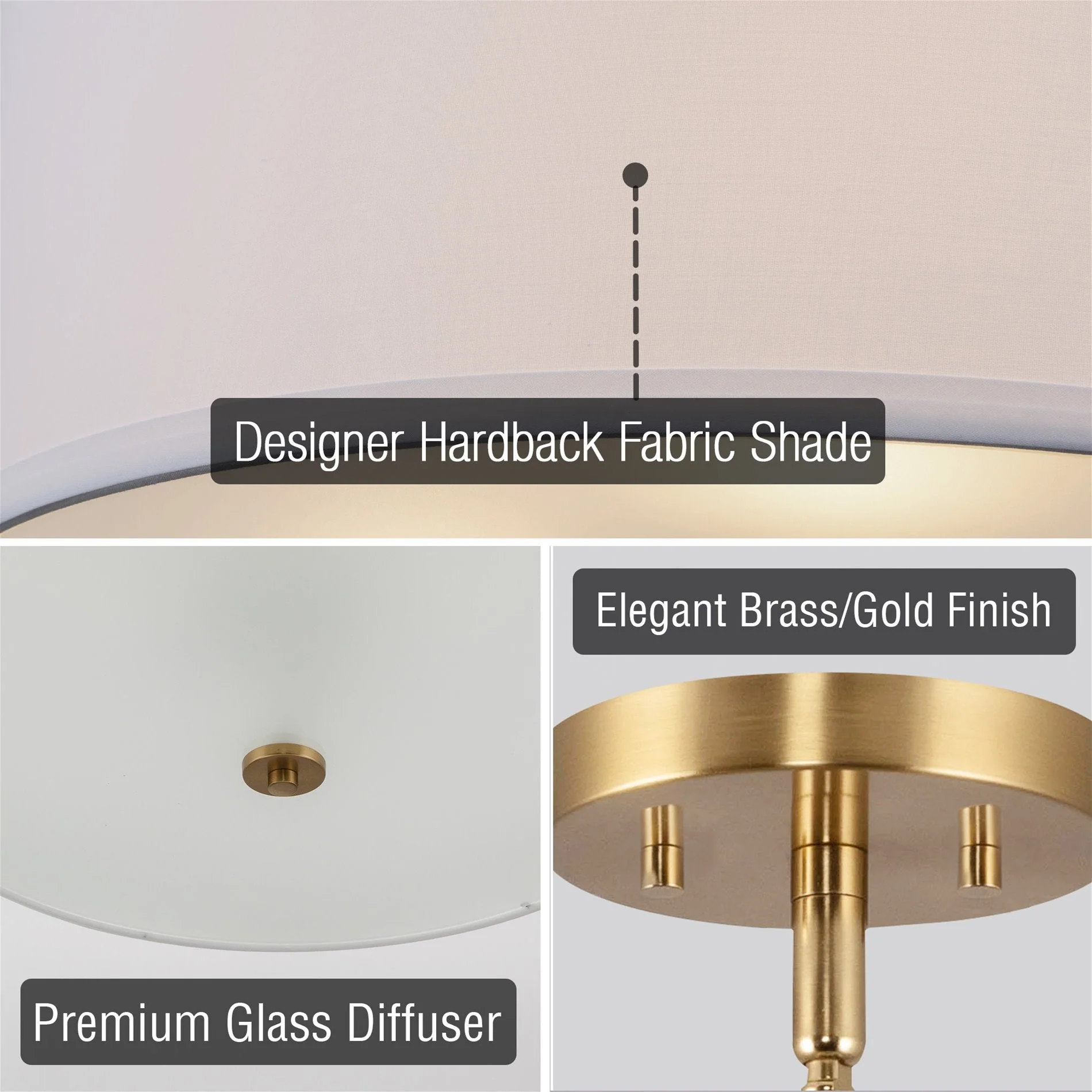 Nolan 18 Classic 3-Light Drum Pendant Chandelier