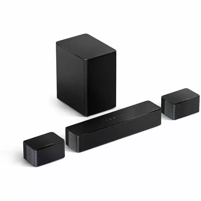 ULTIMEA Poseidon U2500 5.1 Bluetooth Sound Bar Speaker - 320 W RMS - Black - Stand Mountable, Wall Mountable - 40 Hz to 18 kHz