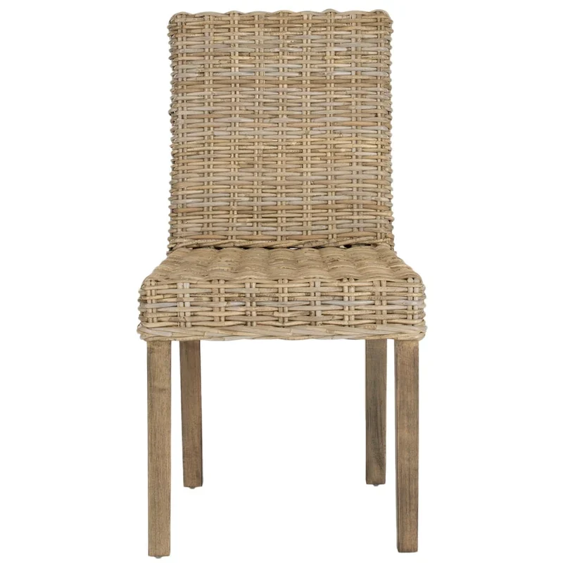 SAFAVIEH Luana Dining Unfinished Natural Wicker Dining Chair (Set of 2) - 19 x 22.5 x 34.5 - 19W x 23D x 35H