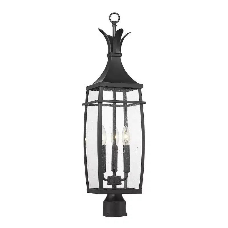 Savoy House Montpelier 3 - Light Post Light in Matte Black