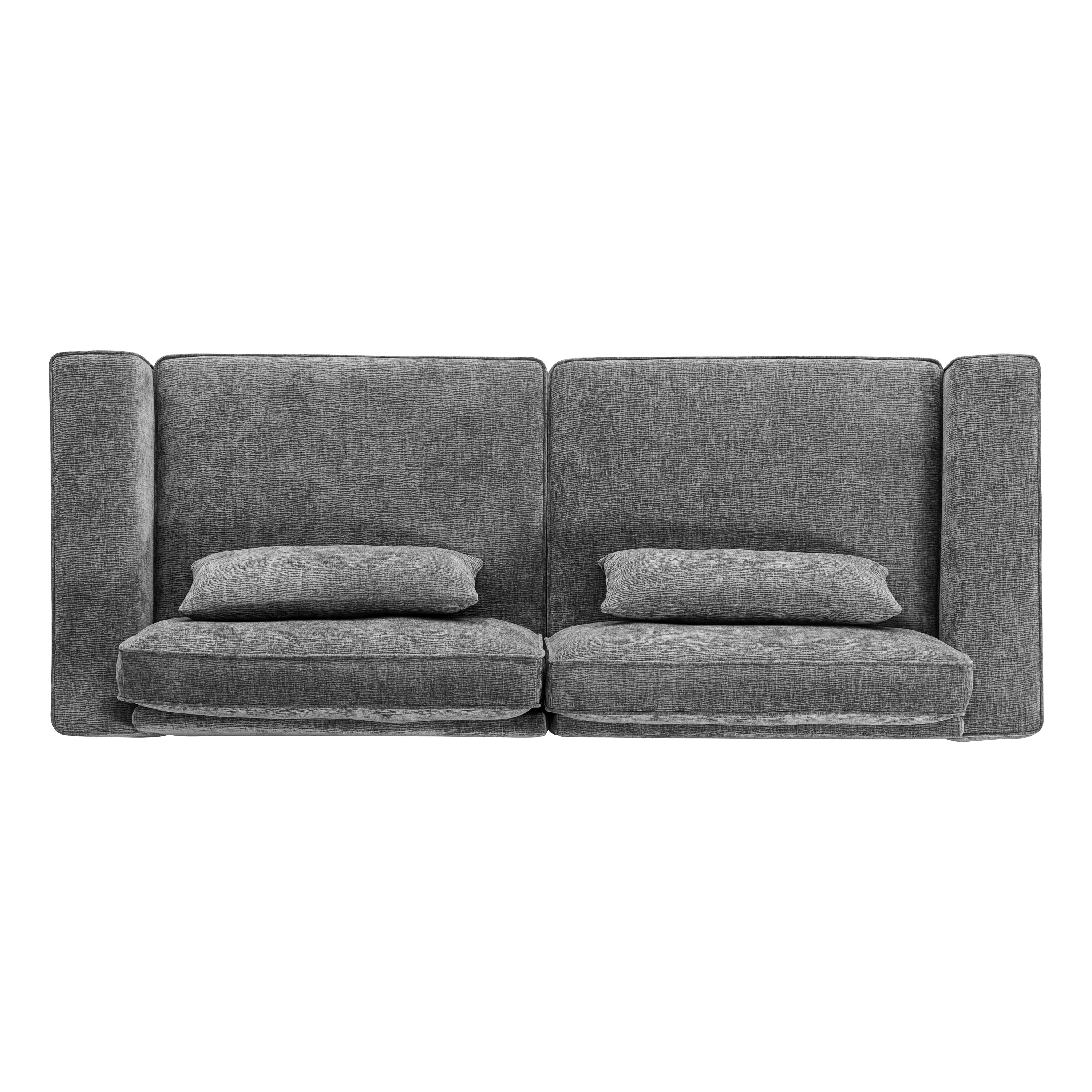 Modern Upholstered Loveseat Sofa with Plush Cushions