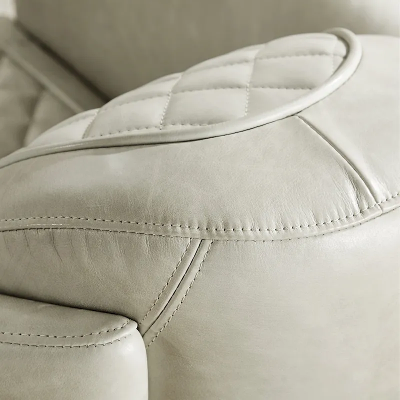 Art Leon IndustrIal Retro Top Grain Leather & Aluminum Accent Chair