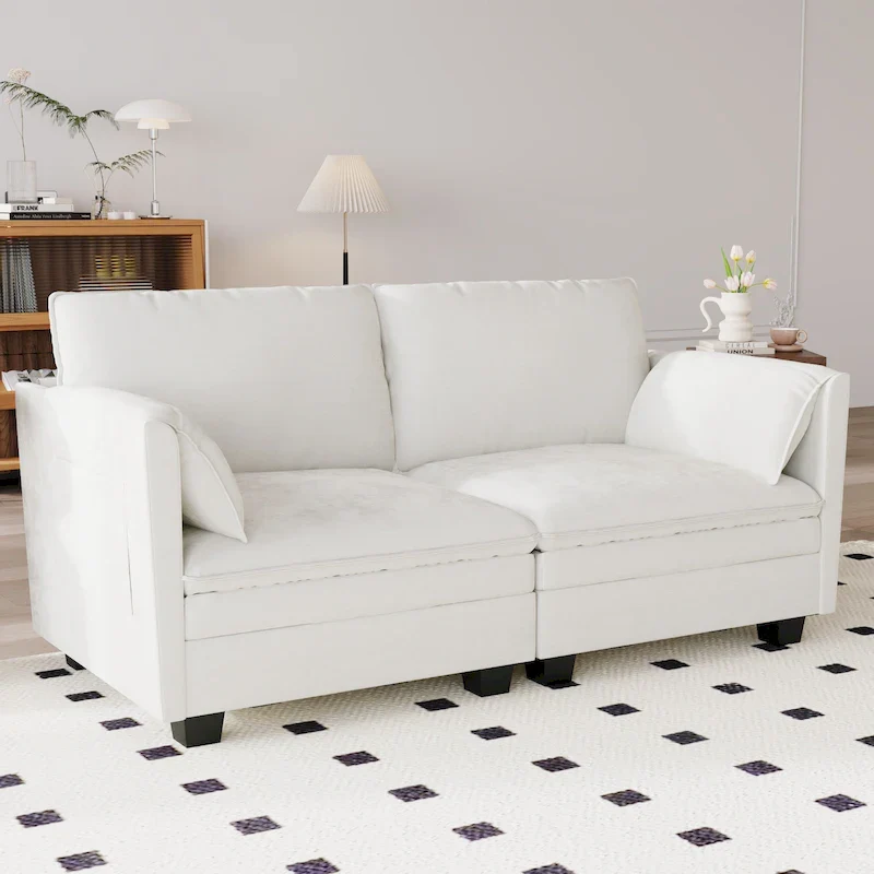 Christopher Knight Home - Sophia Mid-Century Modern Loveseat Sofa