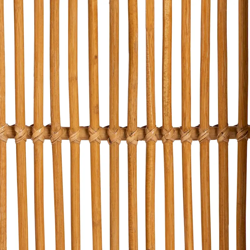 bali & pari Delphine Modern Bohemian Natural Rattan Kitchen Cart