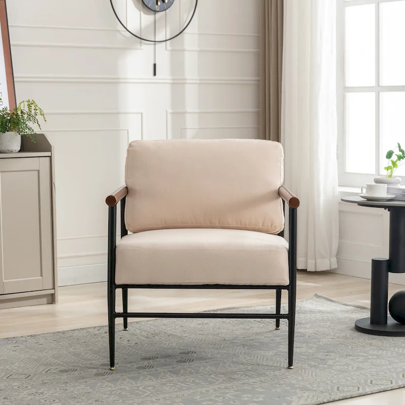 Button Tufted Upholstered Accent Chair - Multiple Colors