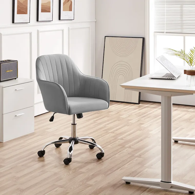 Height-Adjustable Swivel Office Chair