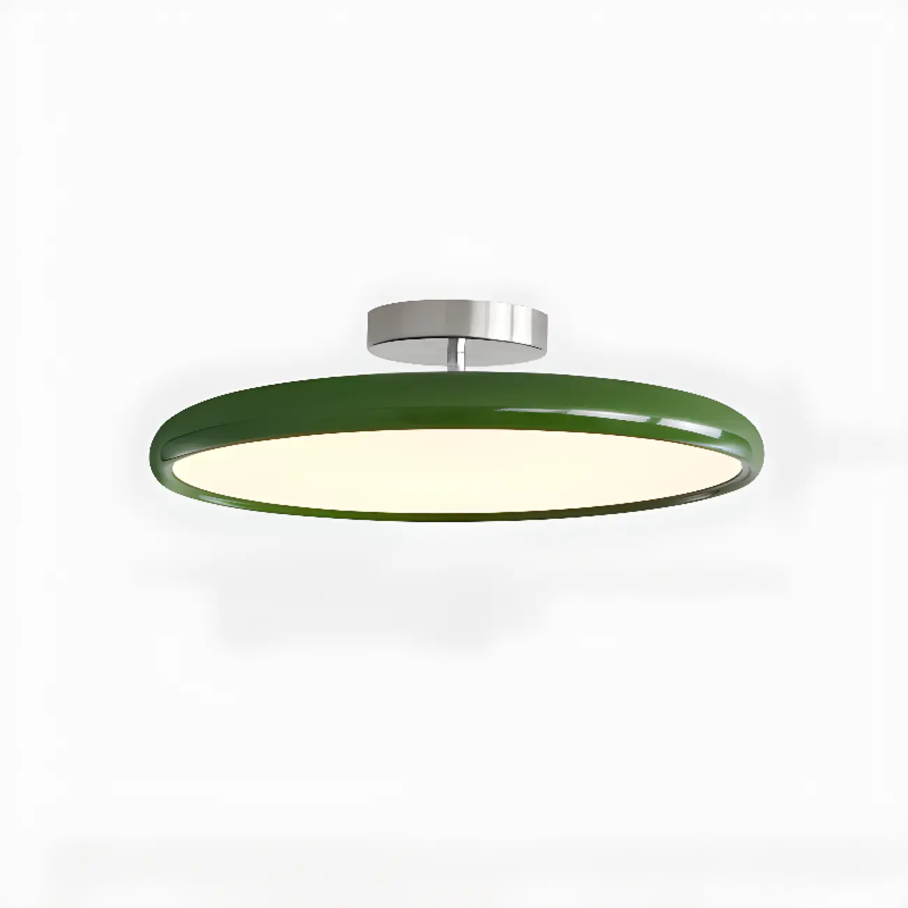 Modern Dimmable Circular LED Semi-Flush Ceiling Light