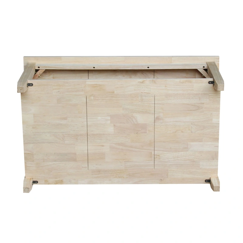 Solano Unfinished Solid Parawood Coffee Table