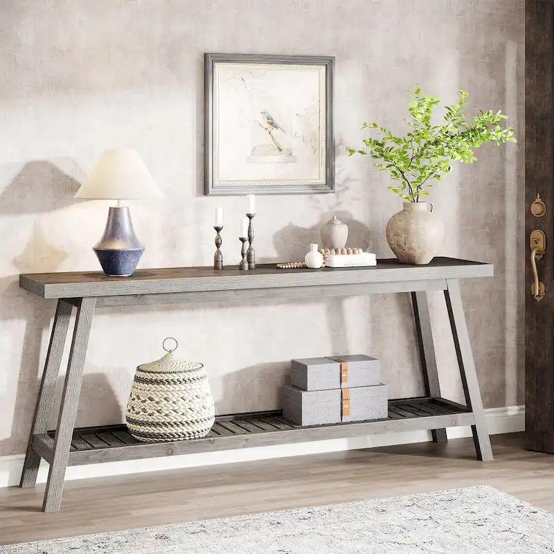 Farmhouse 70.9 Inches Console Entryway Table