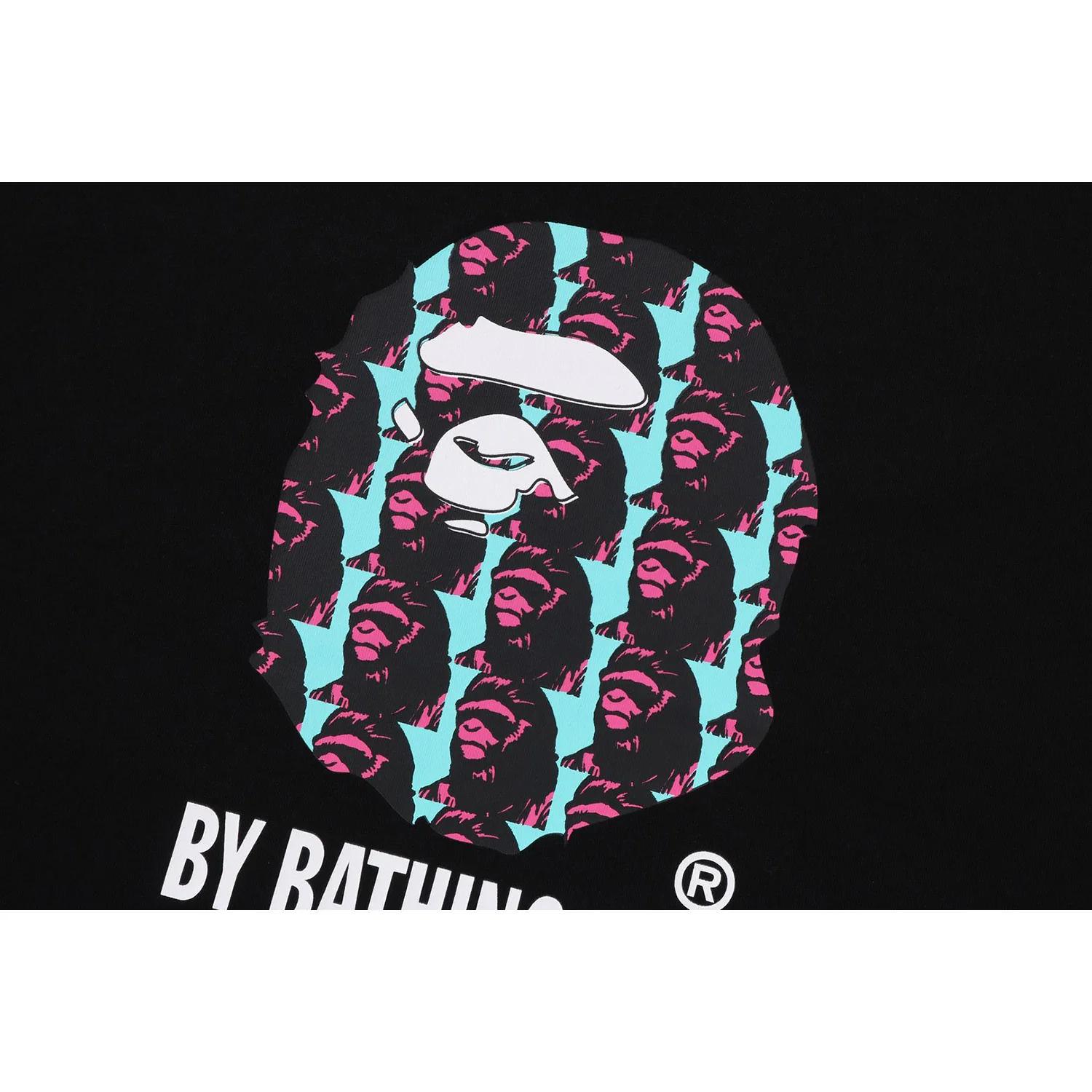 APE HEAD PATTERN BY BATHING APE RELAXED FIT TEE MENS