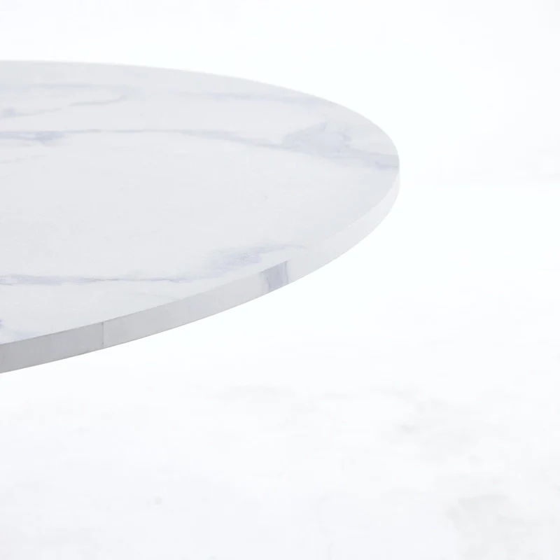 Round Tulip Table with MDF Top, Pedestal Design