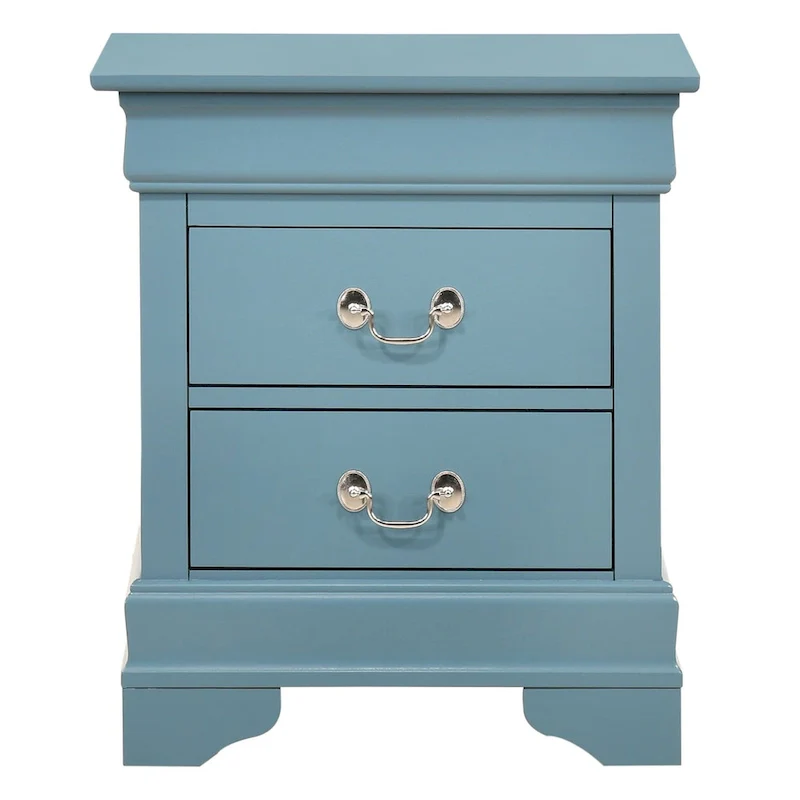 Louis Phillipe Traditional 2-drawer Wood Nightstand