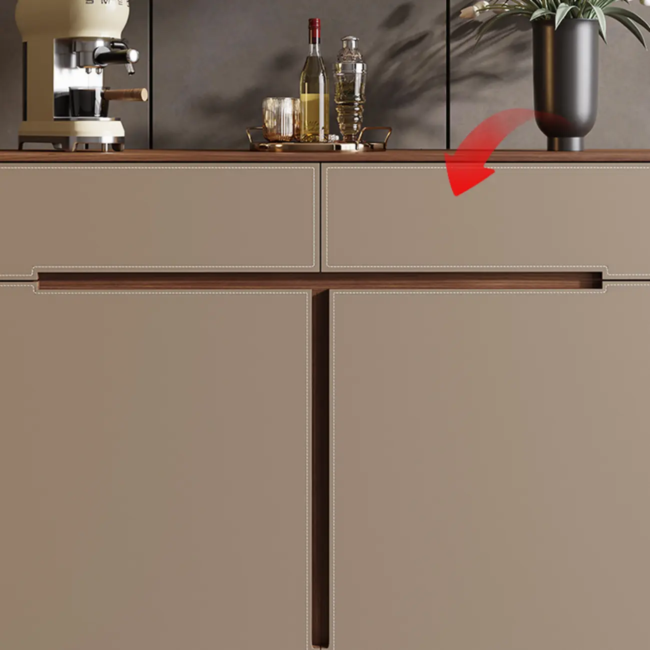 Trendy Wood Tan Entryway Shoe Cabinet with Drawers